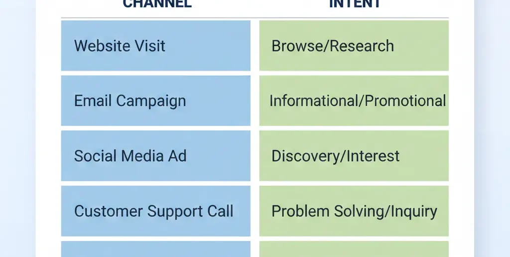 Comparison of digital marketing channels based on intent and time to results